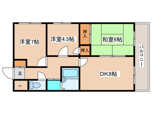 パレ宮ノ森の物件間取画像